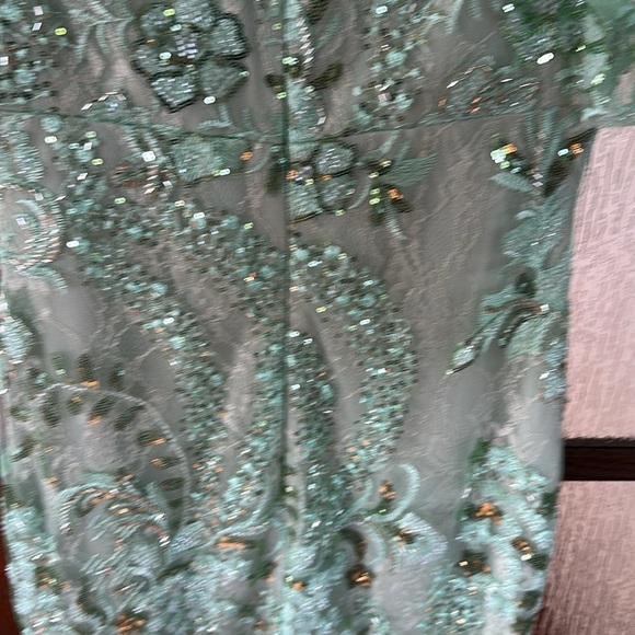 Mac Duggal 68266 Sheer Skirt Puff Sleeve Dress size 6 NWT - Picture 13 of 14